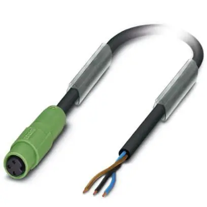 Produktfoto 1 von Phoenix Contact SAC, 3-polig Sensor-Betätigungselementkabel, M8, Gerade Buchse / Gerade M8-Buchse Snap In, Länge 2.5 m