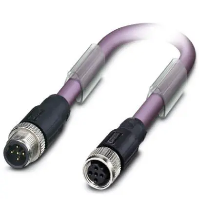 Produktfoto 1 von Phoenix Contact SAC-2P, 5-polig Buskabel, M12, Gerade Stecker 5 / M12 Buchse, Länge 2 m