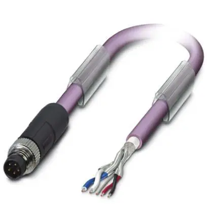 Produktfoto 1 von Phoenix Contact SAC, 5-polig Buskabel, M8, Gerade Stecker / Freies Kabelende, Länge 2 m
