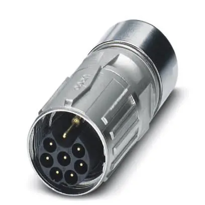 Produktfoto 1 von Phoenix Contact ST 25.75 x 25.75 mm M17 Rundsteckverbinder Stecker 9-polig Stecker 14A Kabel IP67