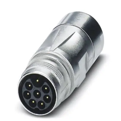 Produktfoto 1 von Phoenix Contact ST 25.75 x 25.75 mm M17 Rundsteckverbinder Stecker 9-polig Stecker 14A Oberfläche IP67