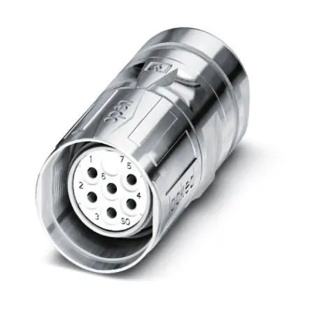 Produktfoto 1 von Phoenix Contact CA M23 M23 Rundsteckverbinder Buchse 9-polig Buchse 20A Kabel IP40