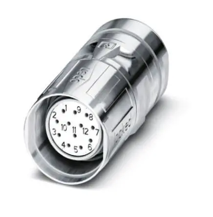 Produktfoto 1 von Phoenix Contact CA M23 M23 Rundsteckverbinder Buchse 17-polig Buchse 8A Kabel IP67