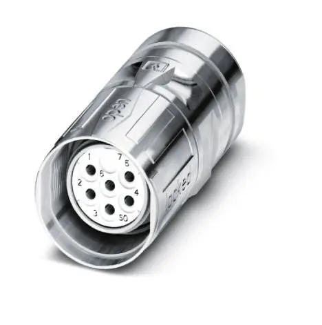 Produktfoto 1 von Phoenix Contact CA M23 M23 Rundsteckverbinder Buchse 7-polig Buchse 20A Kabel IP40