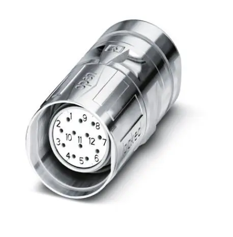 Produktfoto 1 von Phoenix Contact SL M23 M23 Rundsteckverbinder Buchse 17-polig Buchse 8A Kabel IP40