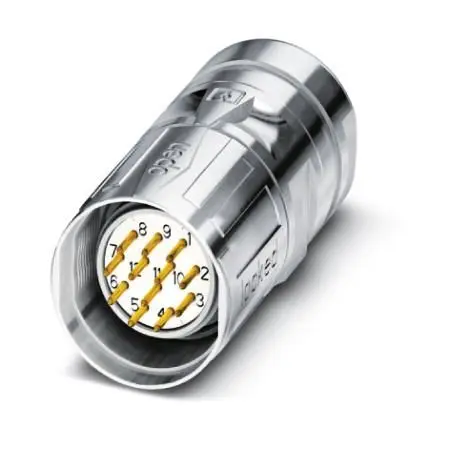 Produktfoto 1 von Phoenix Contact SL M23 M23 Rundsteckverbinder Stecker 12-polig Stecker 17A Kabel IP40
