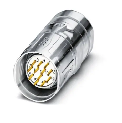 Produktfoto 1 von Phoenix Contact SL M23 M23 Rundsteckverbinder Stecker 12-polig Stecker 8A Kabel IP40