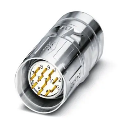 Produktfoto 1 von Phoenix Contact SL M23 M23 Rundsteckverbinder Stecker 12-polig Stecker 8A Kabel IP67