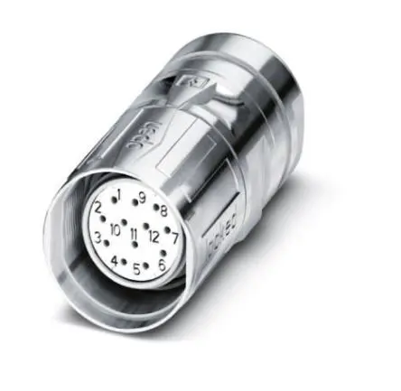 Produktfoto 1 von Phoenix Contact SL M23 M23 Rundsteckverbinder Buchse 12-polig Buchse 8A Kabel IP67