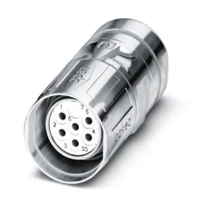 Produktfoto 1 von Phoenix Contact SL M23 M23 Rundsteckverbinder Buchse 9-polig Buchse 20A Kabel IP67