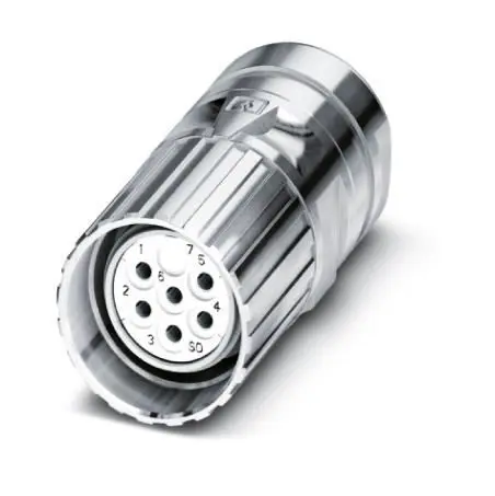 Produktfoto 1 von Phoenix Contact CA M23 M23 Rundsteckverbinder Buchse 7-polig Buchse 20A Kabel IP40