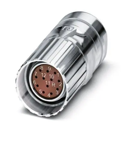 Produktfoto 1 von Phoenix Contact CA M23 M23 Rundsteckverbinder Buchse 12-polig Buchse 8A Kabel IP40