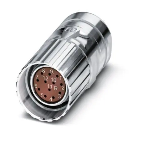 Produktfoto 1 von Phoenix Contact CA M23 M23 Rundsteckverbinder Buchse 12-polig Buchse 8A Kabel IP40