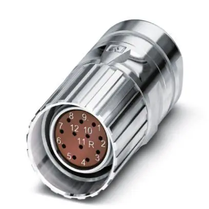 Produktfoto 1 von Phoenix Contact CA M23 M23 Rundsteckverbinder Buchse 12-polig Buchse 8A Kabel IP40