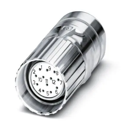 Produktfoto 1 von Phoenix Contact CA M23 M23 Rundsteckverbinder Buchse 12-polig Buchse 8A Kabel IP67