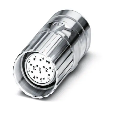 Produktfoto 1 von Phoenix Contact CA M23 M23 Rundsteckverbinder Buchse 12-polig Buchse 8A Kabel IP40