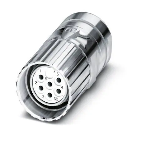 Produktfoto 1 von Phoenix Contact CA M23 M23 Rundsteckverbinder Buchse 7-polig Buchse 20A Kabel IP40