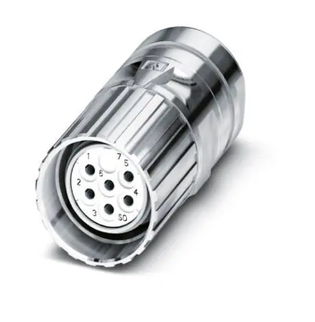 Produktfoto 1 von Phoenix Contact CA M23 M23 Rundsteckverbinder Buchse 6-polig Buchse 20A Kabel IP40