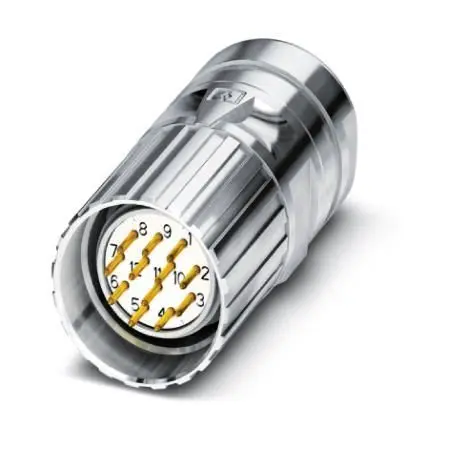 Produktfoto 1 von Phoenix Contact CA M23 M23 Rundsteckverbinder Stecker 12-polig Stecker 8A Kabel IP40