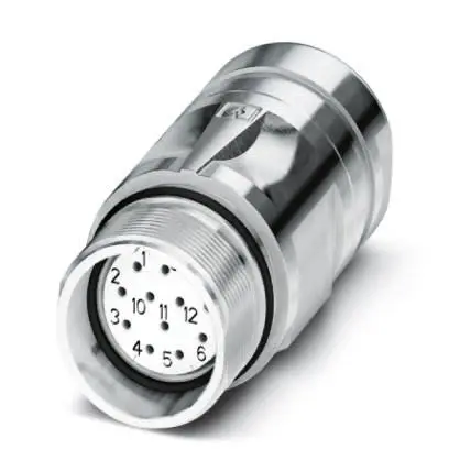 Produktfoto 1 von Phoenix Contact CA M23 Rundsteckverbinder Buchse 12-polig 8A IP20, IP40, IP67