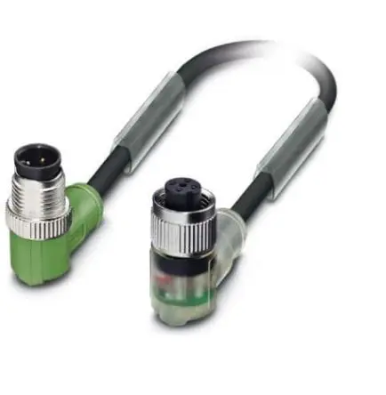 Produktfoto 1 von Phoenix Contact, 4-polig Sensor-Betätigungselementkabel, Mit Gewinde Stecker 4 / M12 Buchse, Länge 300 mm