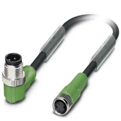 Produktfoto 1 von Phoenix Contact SAC, 3-polig Sensor-Betätigungselementkabel, M12 Stecker 3 / M8, Gerade Buchse, Länge 600 mm
