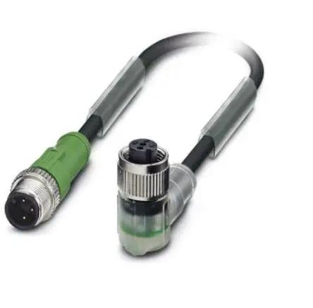 Produktfoto 1 von Phoenix Contact, 3-polig Sensor-Betätigungselementkabel, Gerade M12 Stecker 3 / M12 Buchse, Länge 5 m