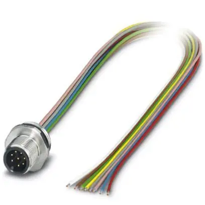 Produktfoto 1 von Phoenix Contact SACC, 8-polig Sensor-Betätigungselementkabel, M12, Gerade Stecker / Nicht abgeschlossen, Länge 500 mm