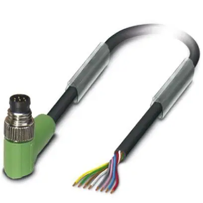 Produktfoto 1 von Phoenix Contact SAC, 8-polig Sensor-Betätigungselementkabel, M8, Rechtwinklig Stecker / Nicht abgeschlossen, Länge 5 m