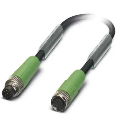 Produktfoto 1 von Phoenix Contact konfektioniertes Sensorkabel 8-adrig, Stecker gerade / M8 Buchse, Länge 3m
