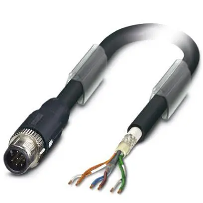 Produktfoto 1 von Phoenix Contact SAC, 6-polig Buskabel, M12, Gerade Stecker / Gerade M8-Buchse, Länge 2 m