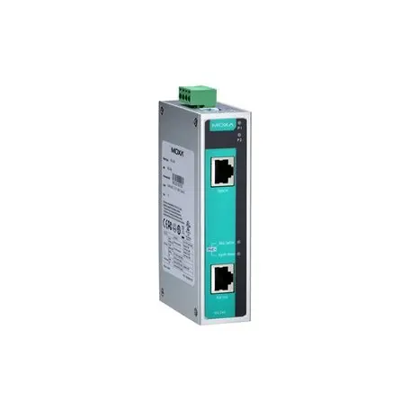 Produktfoto 1 von MOXA PoE Injektor 48 V dc Input / 57 V dc Output, 1.42 A 60 W 2 Port 115 mm L. 30 mm B. 78.8 mm T.