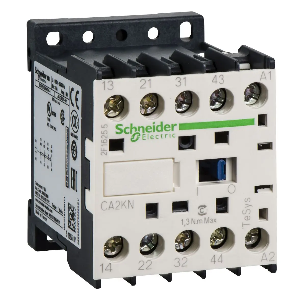 Produktfoto 1 von Schneider Electric TeSys Steuerrelais 30 VA 1 Schließer/1 Öffner, 24V / 10 A, 4.8 cm x 45 mm