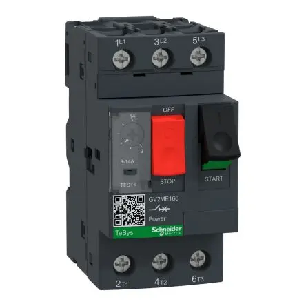 Produktfoto 1 von Schneider Electric TeSys Deca Motorschutzschalter, 14A, 9 A Schutzschalter 690V ac 89mm x 44.5 mm Thermomagnetisch