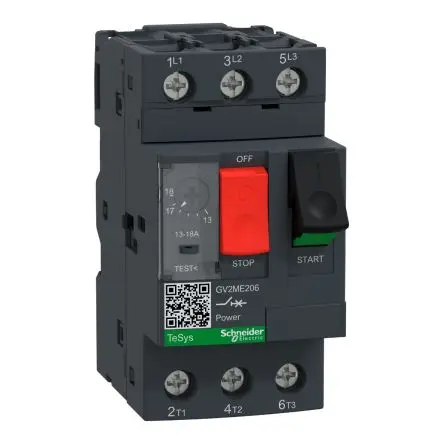 Produktfoto 1 von Schneider Electric TeSyS GV Motorschutzschalter, 13A, 18 A Schutzschalter 690V ac 89mm x 44.5 mm Schutzschalter mit