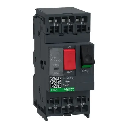 Produktfoto 1 von Schneider Electric TeSys GV2 Motorschutzschalter, 17A, 21 A Schutzschalter 690V 101mm x 44.5 mm mit Thermomagnetisch