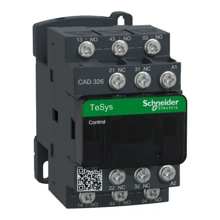 Produktfoto 1 von Schneider Electric TeSyS CA Steuerrelais 5.4 W 3 Schließer/2 Öffner, 230V / 10A 3 Schließer/2 Öffner x 45mm