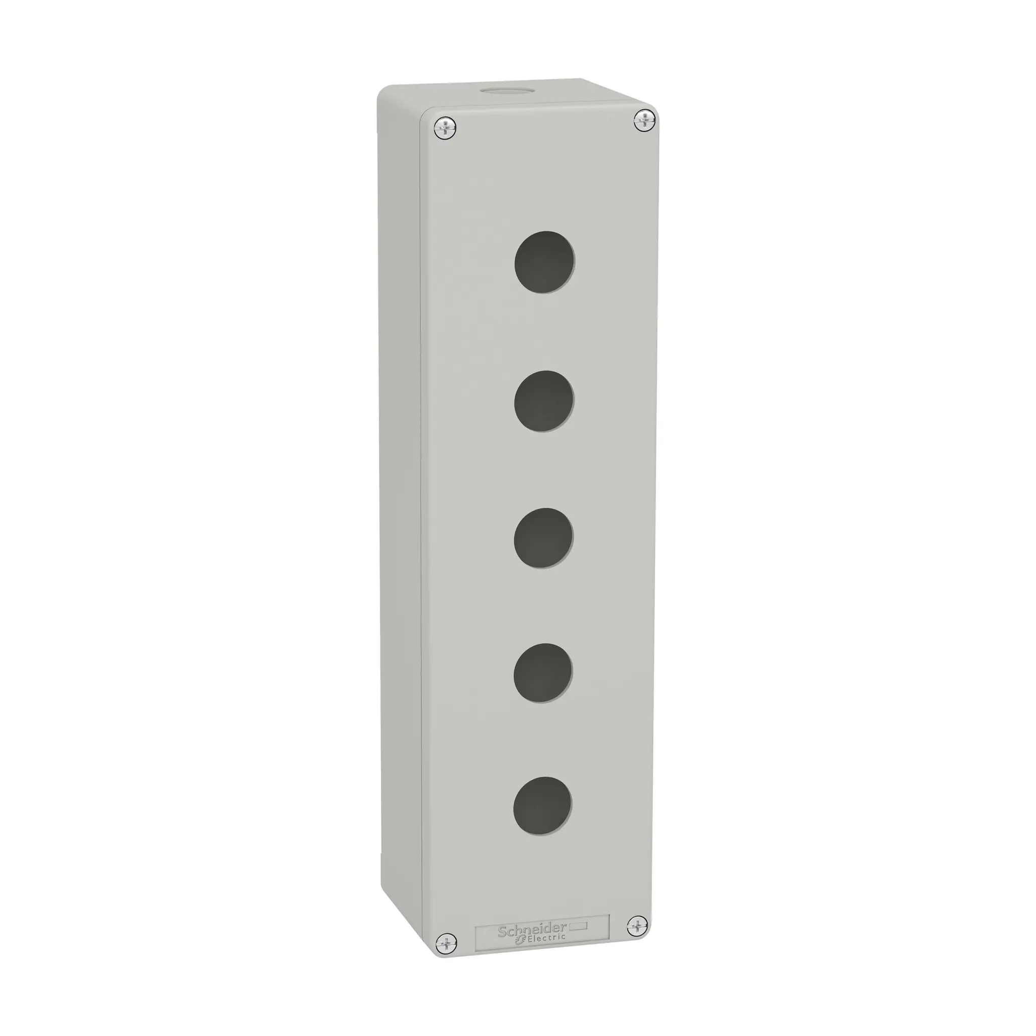 Produktfoto 1 von Schneider Electric XAPD Leere Steuerstation, 5 x Ø 22 mm, Grau, Aluminiumdruckguss, IP65