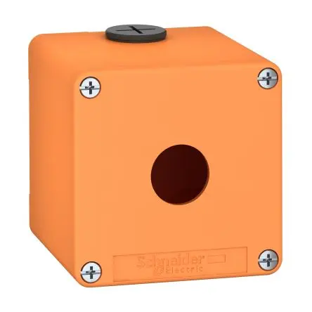 Produktfoto 1 von Schneider Electric XAPO Leere Steuerstation, 1 x Ø 22mm, Orange, Die Cast Zinc