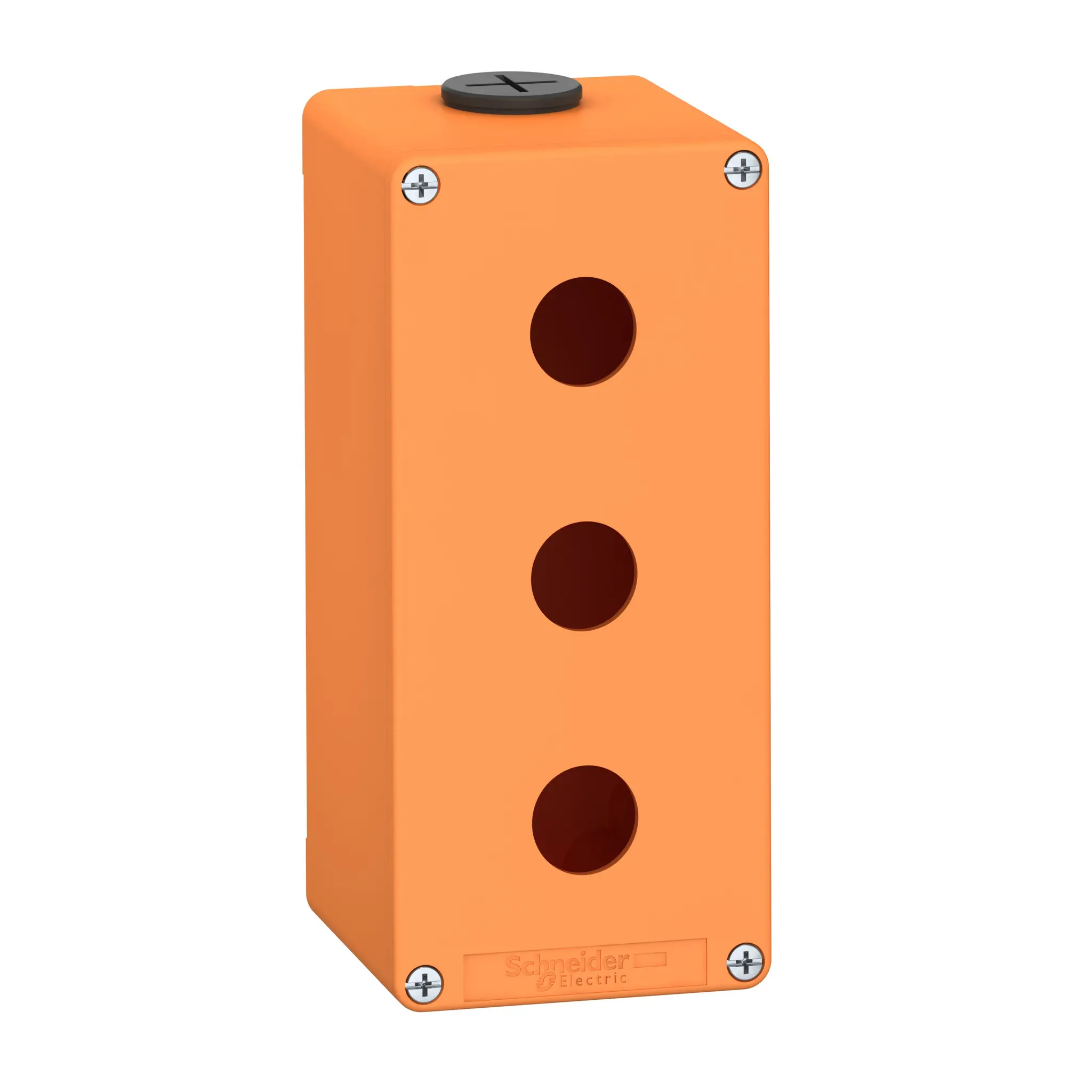 Produktfoto 1 von Schneider Electric XAPO Leere Steuerstation, 3 x Ø 22mm, Orange, Die Cast Zinc