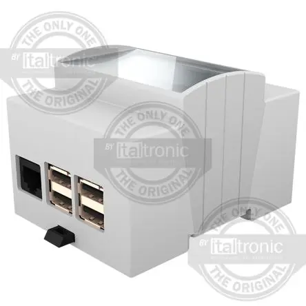 Italtronic Elektronikgehäuse, Geh.Mat. Polycarbonat, ABS 62 mm, Gehäuse 90.5 mm, Grau, feste Oberteil 71.3mm, Serie