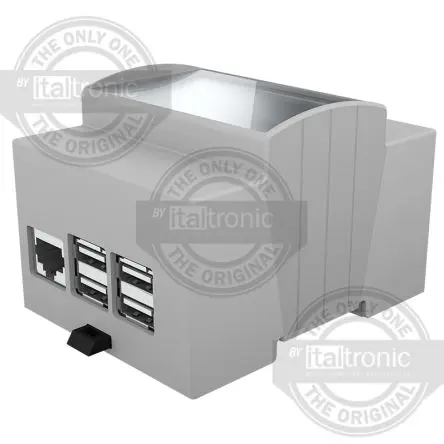 Italtronic Gehäuse, Grau, ABS, für Odroid C1+/C2, 71.3 mm