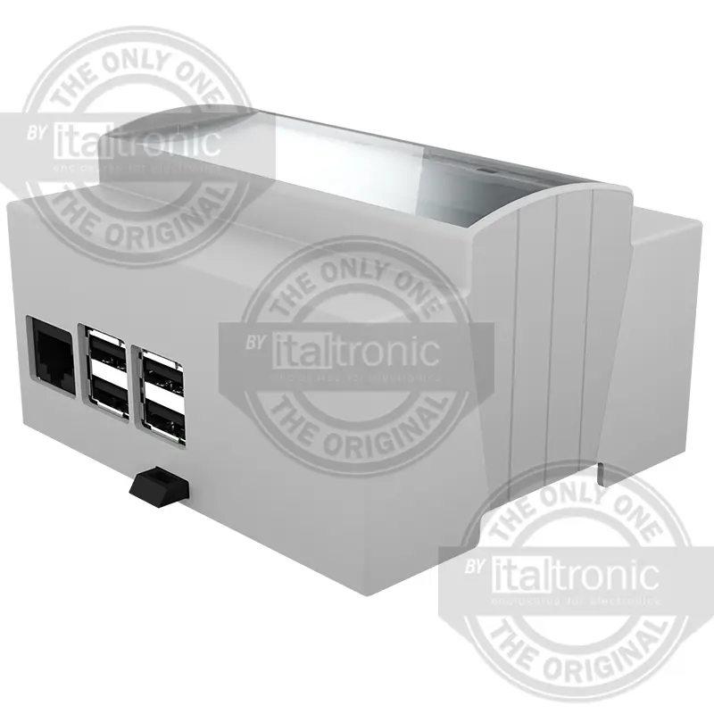 Produktfoto 1 von Italtronic Gehäuse, Grau, ABS, für Odroid C1+/C2, 90.5 mm