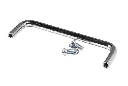 Produktfoto 1 von Hammond Chrom Silber Stahl Möbelgriffe, L 5 mm H 19 mm B 50mm, Lochabst. 44 mm