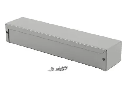 Produktfoto 1 von Hammond 1411; Gehäuse; Aluminium; Grau, Schwarz Geflanscht Breite 76 mm Höhe 56 mm Länge 305 mm