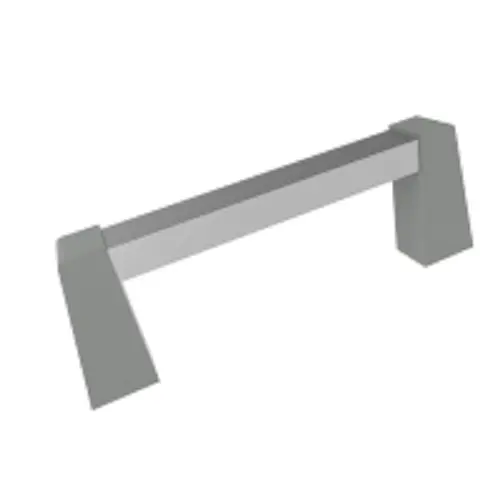 Produktfoto 1 von Hammond Fluoreszierend Schwarz Aluminium, Kunststoff Möbelgriffe, L 121 mm H 14 mm B 42 mm, Lochabst. 4 mm