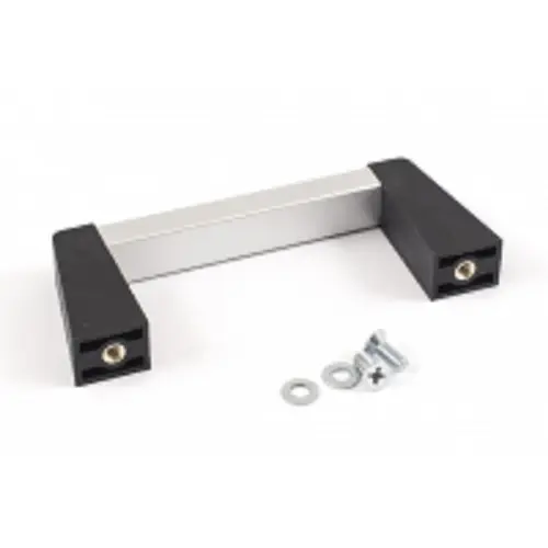Produktfoto 1 von Hammond Schwarz pulverbeschichtet Schwarz Aluminium, Kunststoff Möbelgriffe, L 108 mm H 14 mm B 42 mm