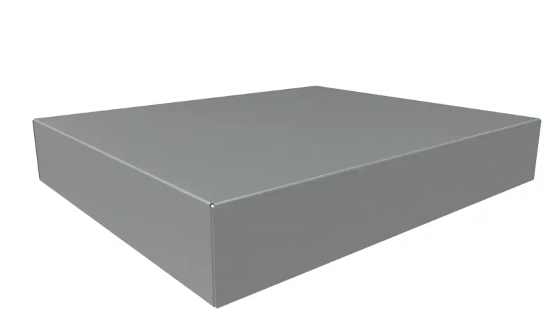 Hammond Typ Gehäuse-Chassis B. 1 in H. 10 in L. 304.8 mm Serie 1441 Stahl Grau