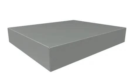 Produktfoto 1 von Hammond Typ Gehäuse-Chassis B. 1Zoll H. 10 Zoll L. 304.8 mm Serie 1441 Stahl Grau