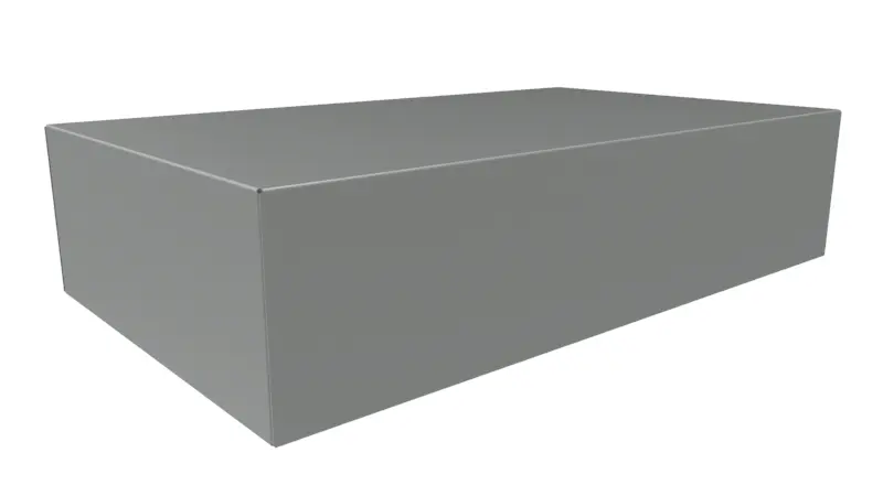 Produktfoto 1 von Hammond Typ Gehäuse-Chassis B. 4 in 14 in H. 4 in L. 431.8 mm Serie 1441 Stahl Grau